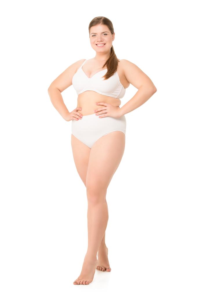 Nadváha žena ve spodním prádle - Fotografie, Obrázek