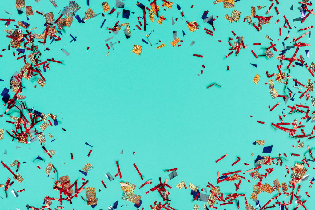frame of messy confetti - Photo, Image