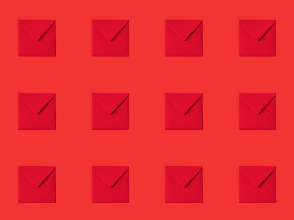 Patrón de sobres rojos
 - Foto, Imagen