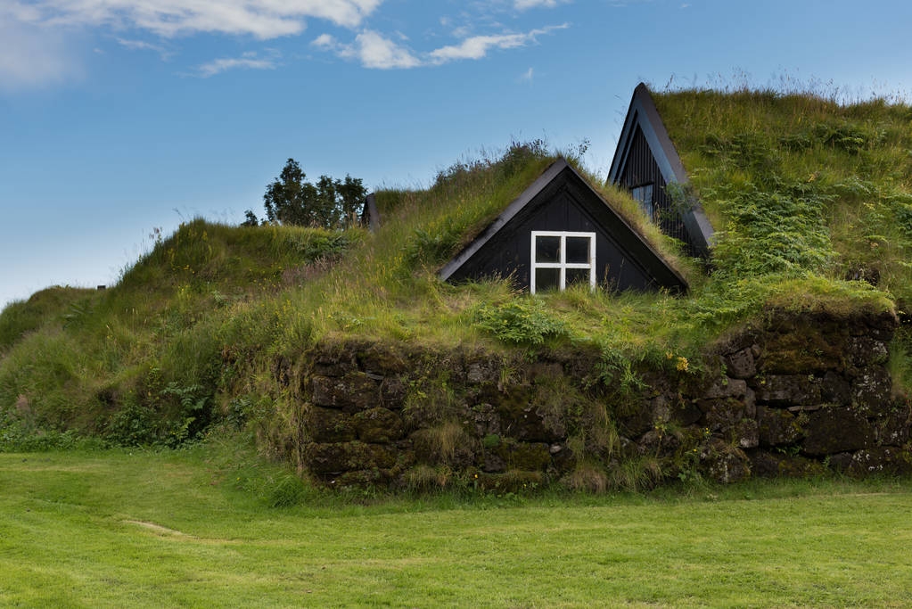 traditionelle isländische Architektur - Foto, Bild