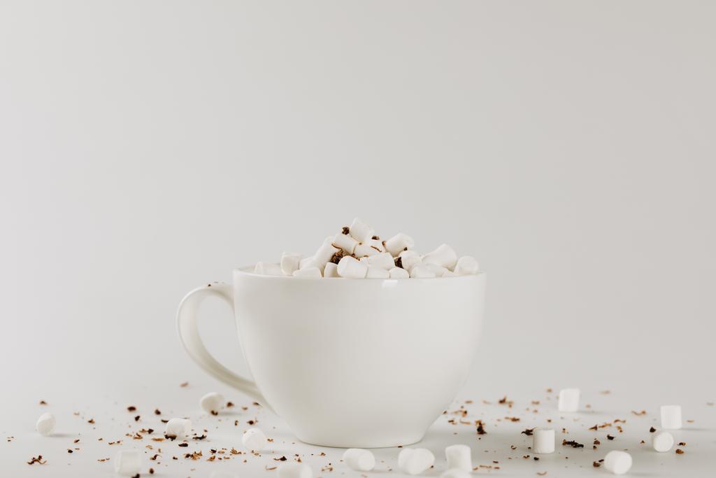 Marshmallow ile sıcak kakao fincan - Fotoğraf, Görsel