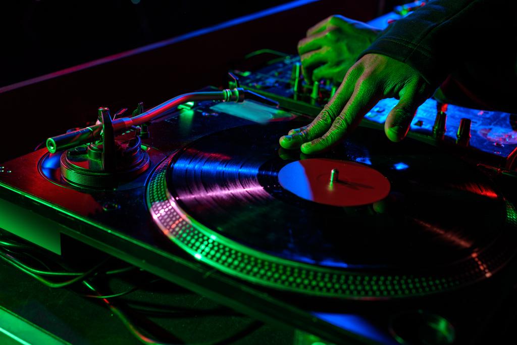 sound mixer and vinyl  - Photo, Image