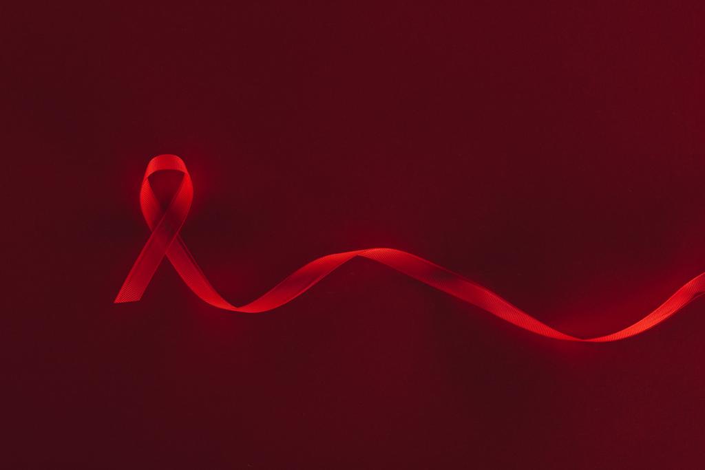 rode aids lint - Foto, afbeelding