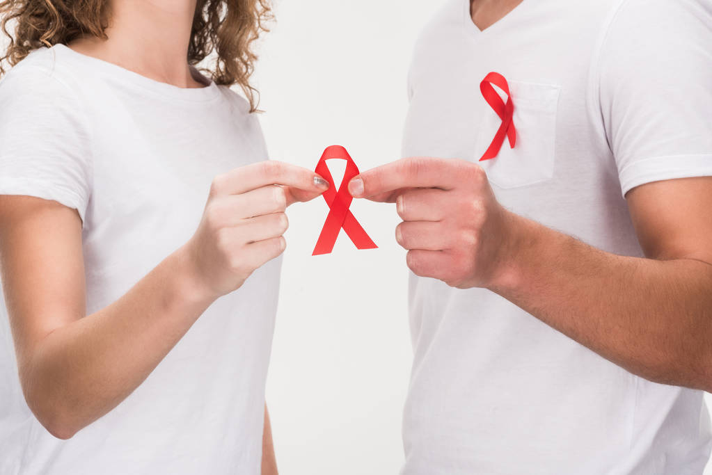 Couple, aids-szalagok - Fotó, kép