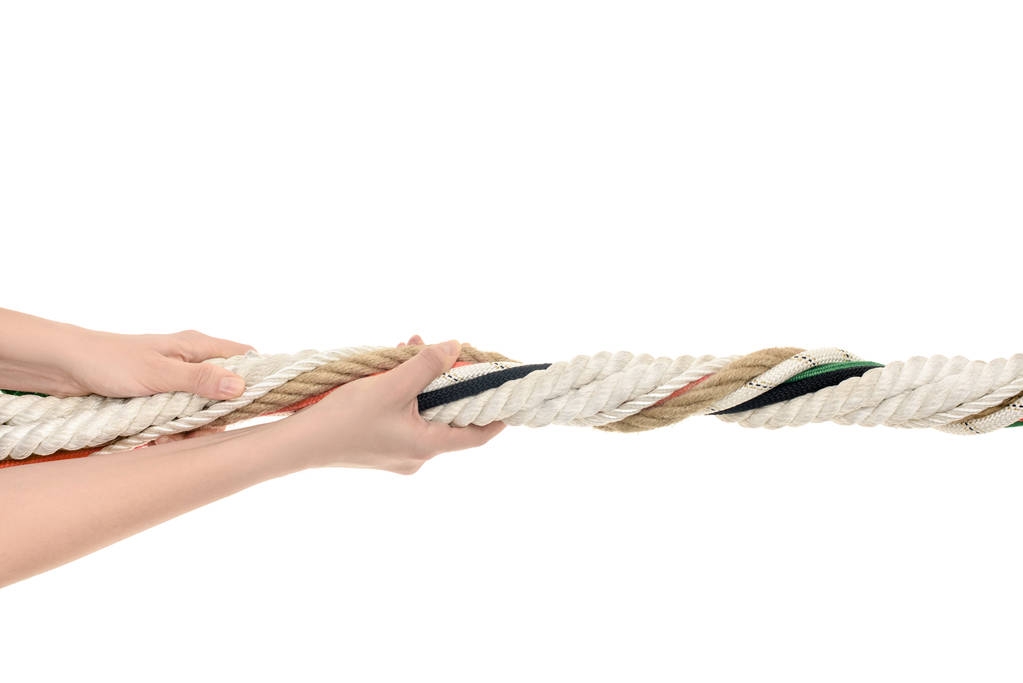 touwen in handen - Foto, afbeelding