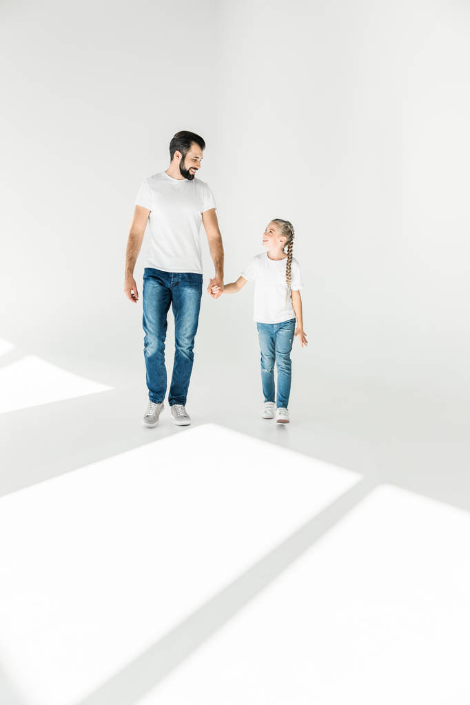 mutlu baba ve kız - Fotoğraf, Görsel