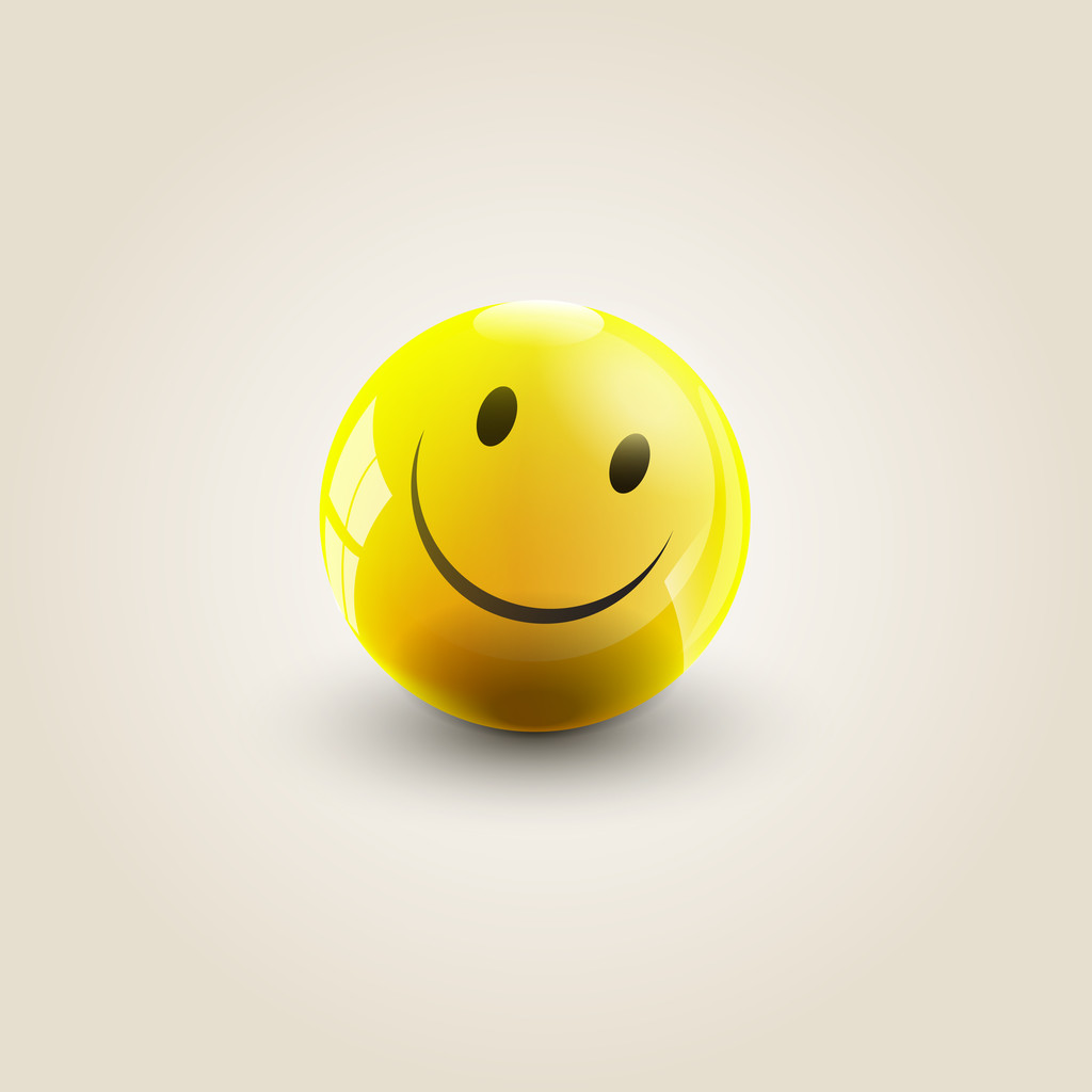 Illustration vectorielle d'un sourire jaune
. - Vecteur, image