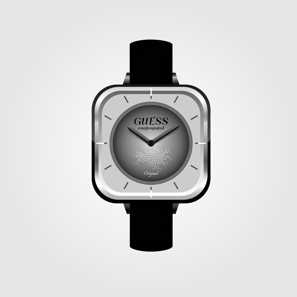 Vektor-Illustration einer Armbanduhr. - Vektor, Bild