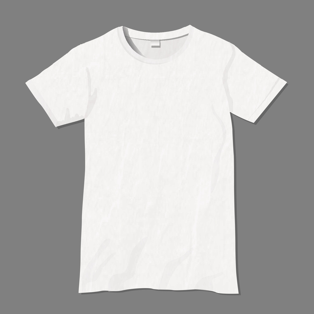 Fehér vektor póló tervezősablon - Vektor, kép