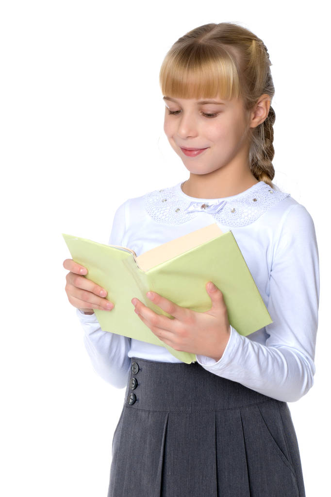 petite fille avec un livre - Photo, image
