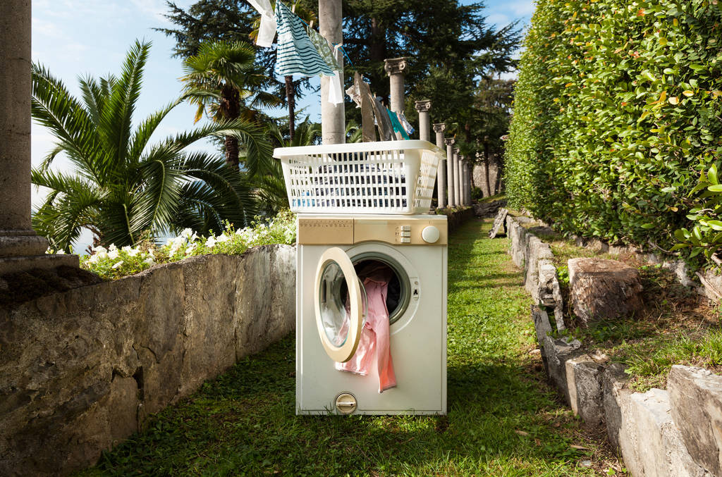 máquina de lavar roupa velha
 - Foto, Imagem