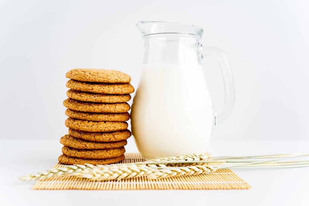 Sütlü yulaf ezmeli kurabiye - Fotoğraf, Görsel