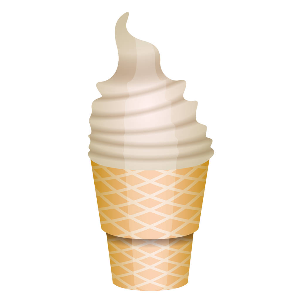 Elszigetelt fagylalt - Vektor, kép