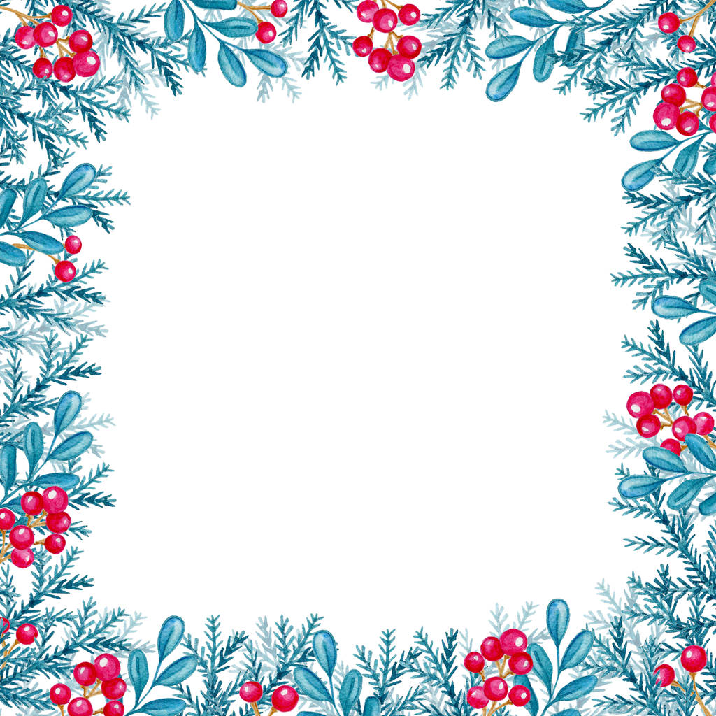 Декоративна новорічна квіткова рамка
 - Фото, зображення