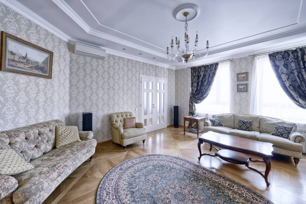 Μόσχα Ρωσία - σαλόνι μοντέρνο εσωτερικό ντιζάιν, αστικών ακινήτων. - Φωτογραφία, εικόνα