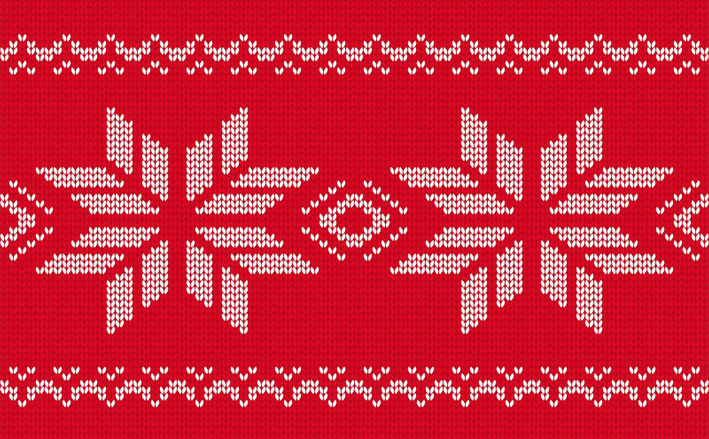 Noël tricoté motif sans couture. Vecteur de bordure Jacquard
. - Vecteur, image