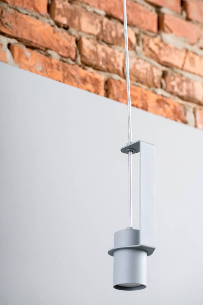 Hanging metal gray lamp - Photo, Image