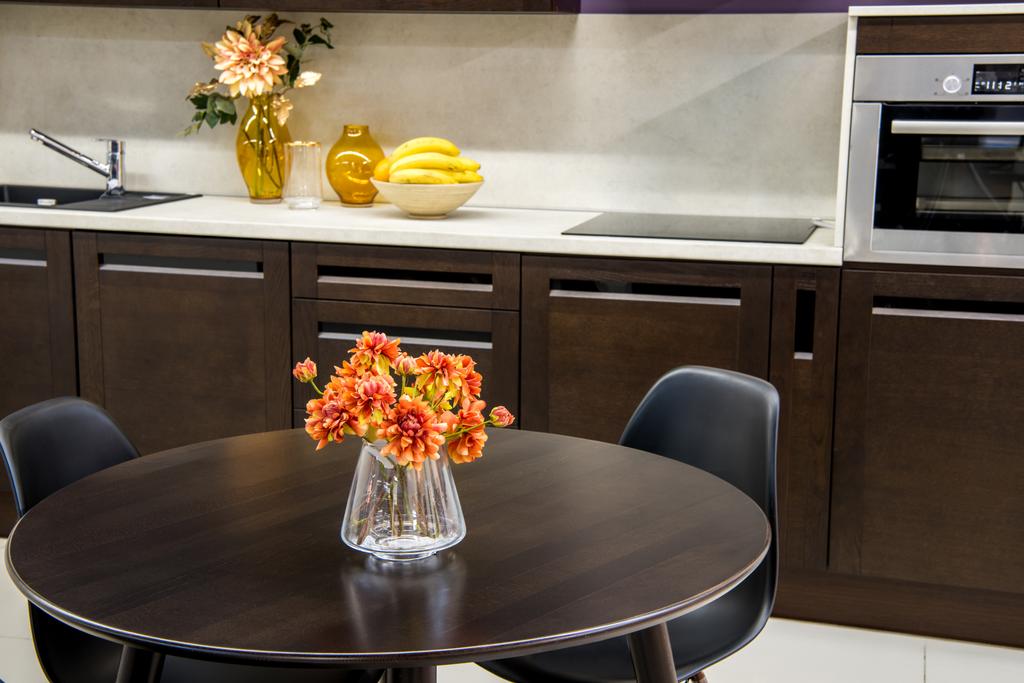 cozy modern kitchen interior with furniture - Photo, Image