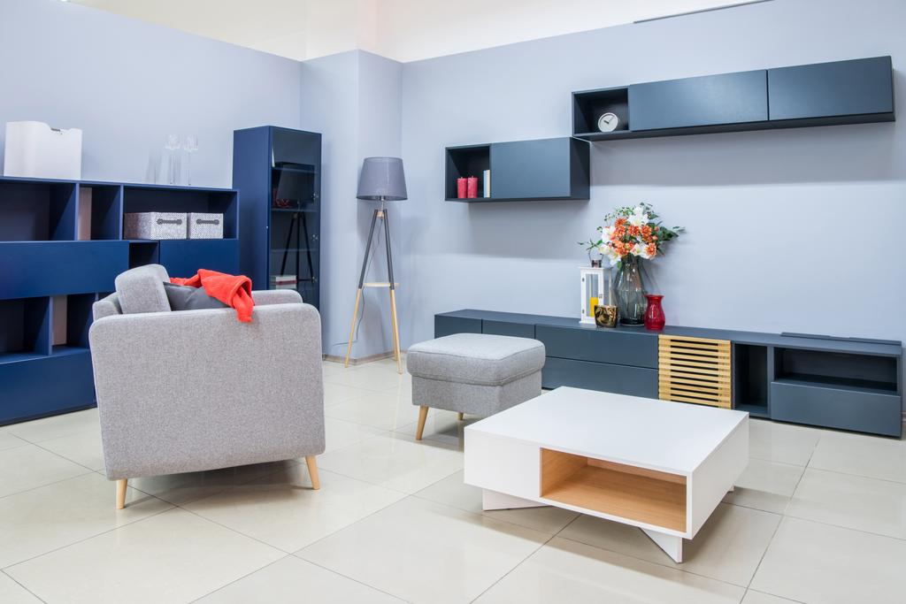 moderne Wohnzimmereinrichtung mit Möbeln - Foto, Bild