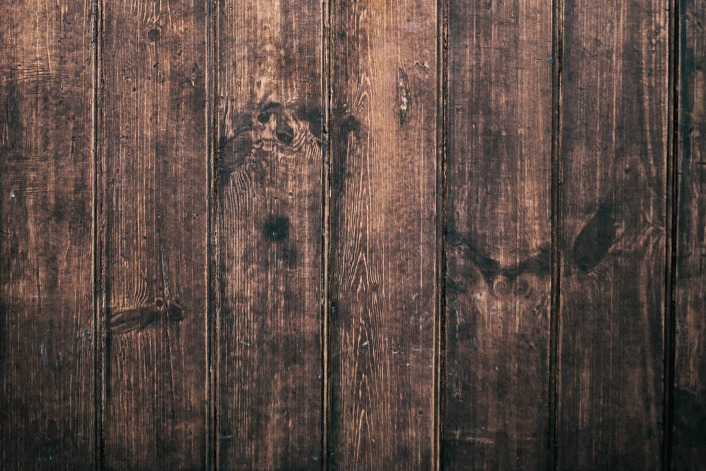 Brown soft wood surface as background, wooden texture planks - Photo, Image