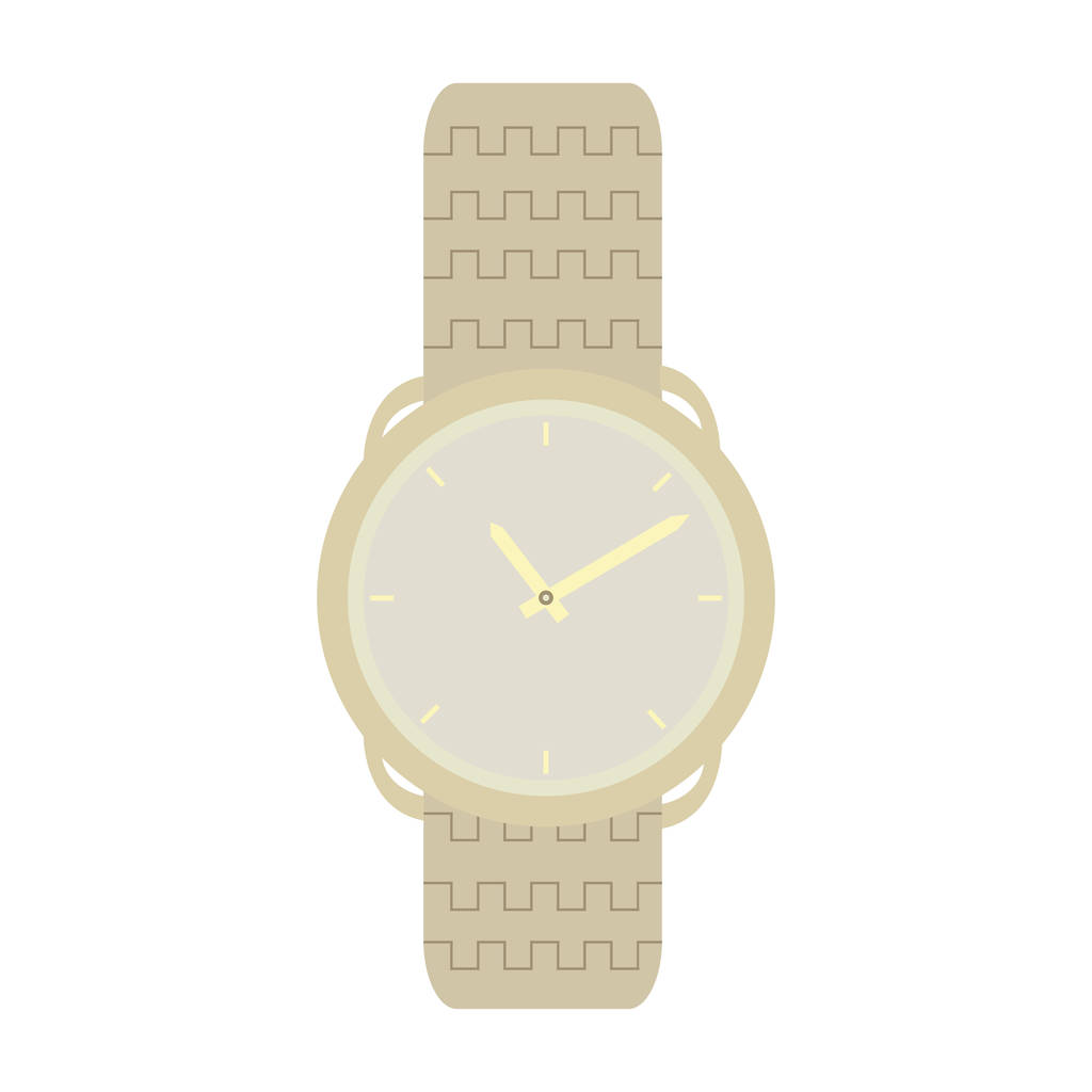 Geïsoleerde mode horloge - Vector, afbeelding