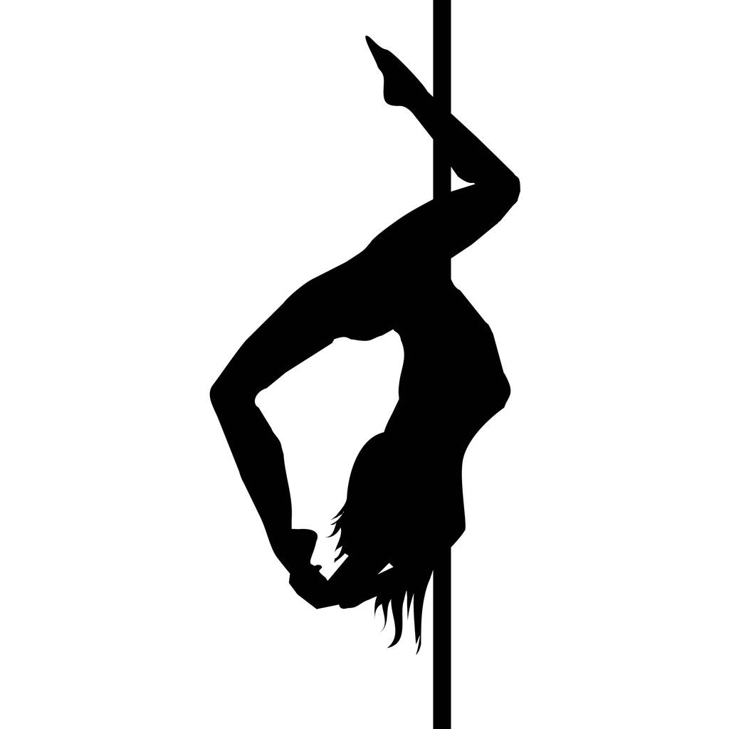 poledance, vector, ilustración, danza, bailarina, moda, hembra
, - Vector, imagen