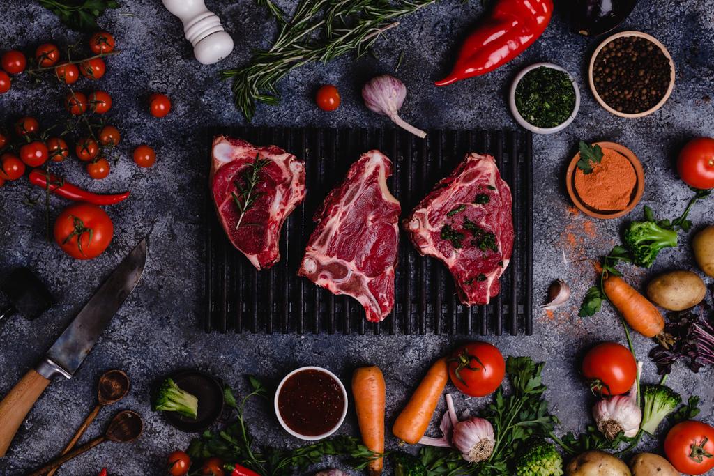 肉と野菜 - 写真・画像