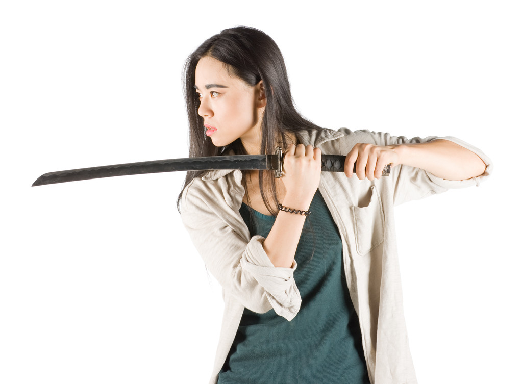 Kiinalainen nainen miekalla kaksi
 - Valokuva, kuva