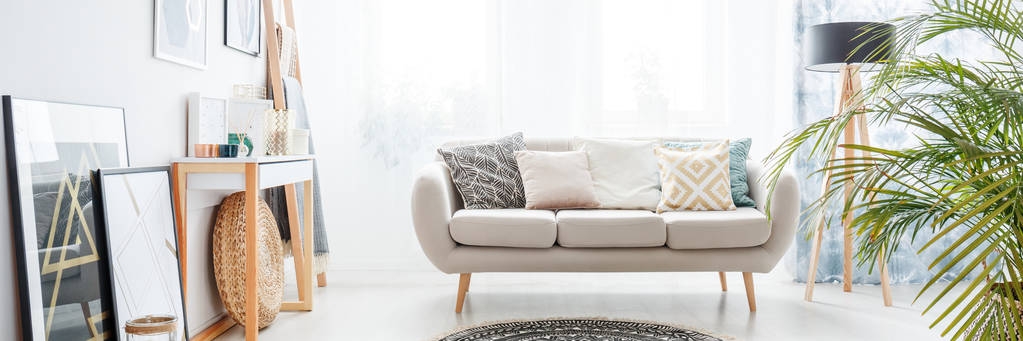 Decorative pillows on sofa - Photo, Image