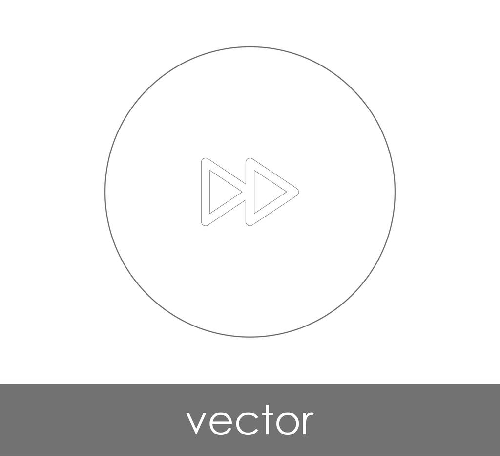 icono de avance rápido para el diseño web y aplicaciones, ilustración vectorial
  - Vector, imagen