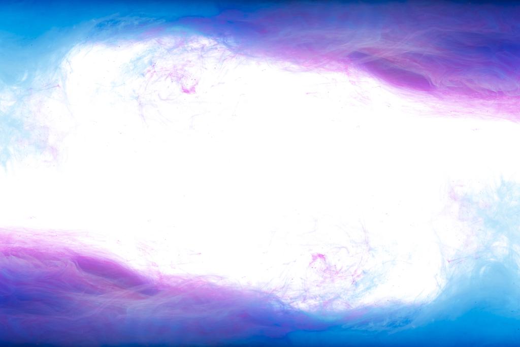 рамка из синего и фиолетового брызг краски, изолированные на белом
 - Фото, изображение