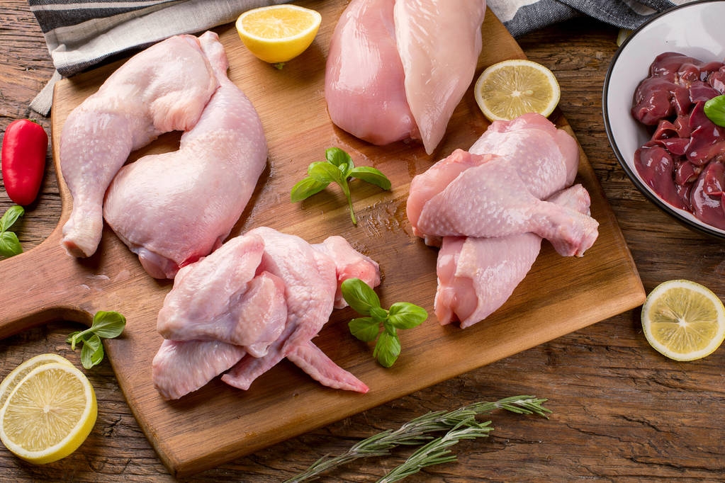 Viande de poulet crue non cuite
  - Photo, image