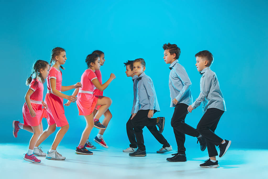 A gyerekek dance school, balett, hiphop, utcai, a funky és modern táncosok - Fotó, kép