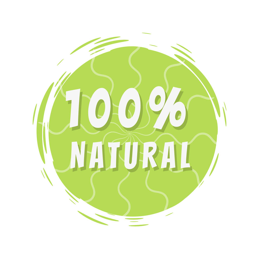 100 Luonnollinen merkintä Green Painted Spot
 - Vektori, kuva