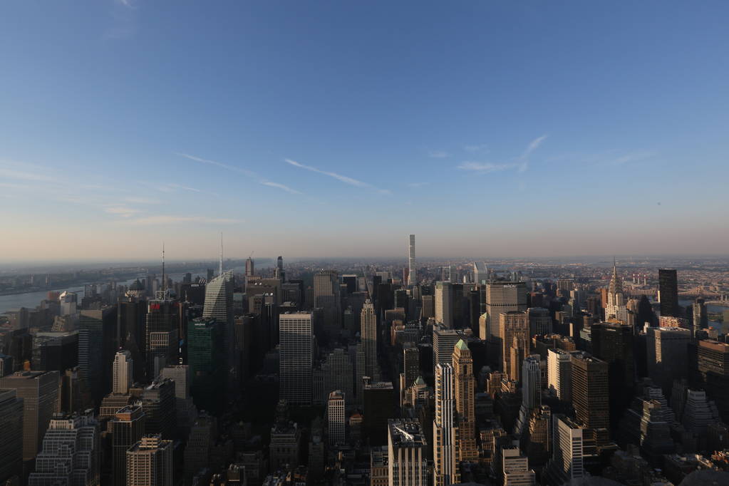 Blick von oben auf New York. amerika, new york city - 13. mai 2017 - Foto, Bild