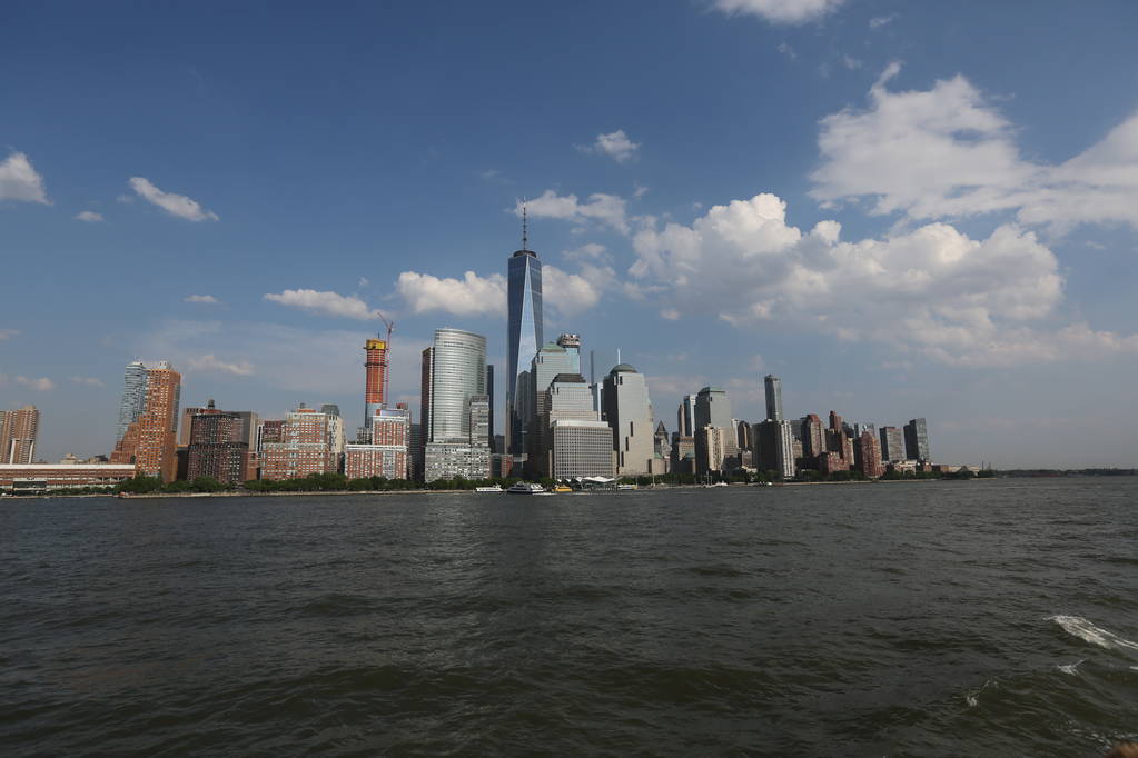 Міський пейзаж з нижнього Манхеттена. Америка, Нью-Йорк - 13 травня 2017 - Фото, зображення