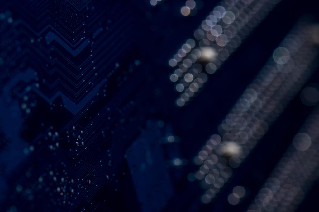 selective focus of computer motherboard elements - Photo, Image