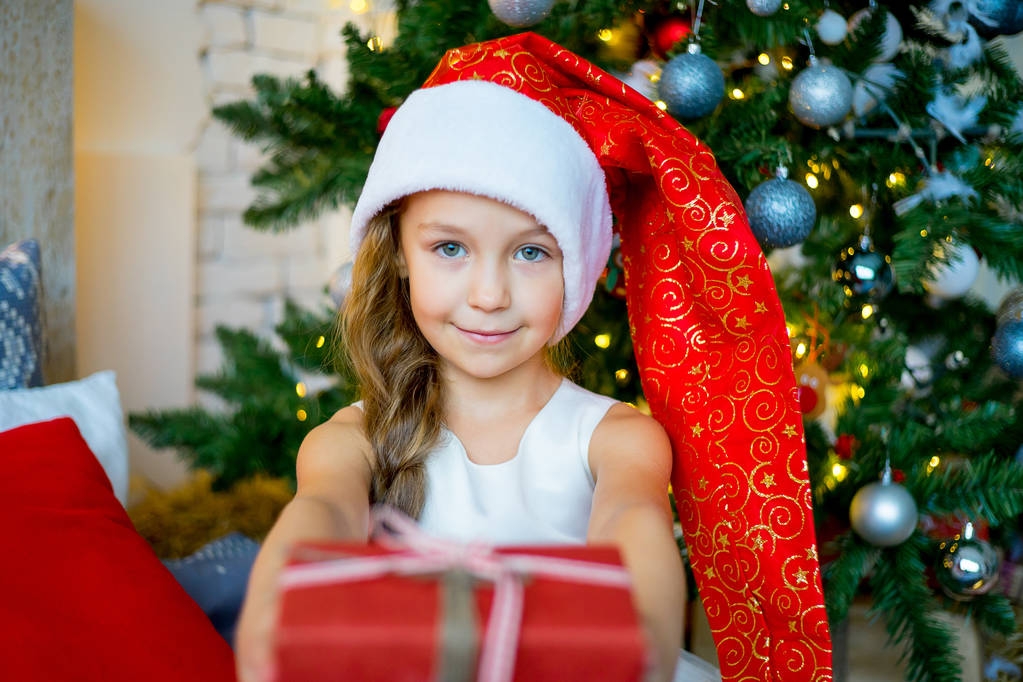 Noel kutluyor kız - Fotoğraf, Görsel