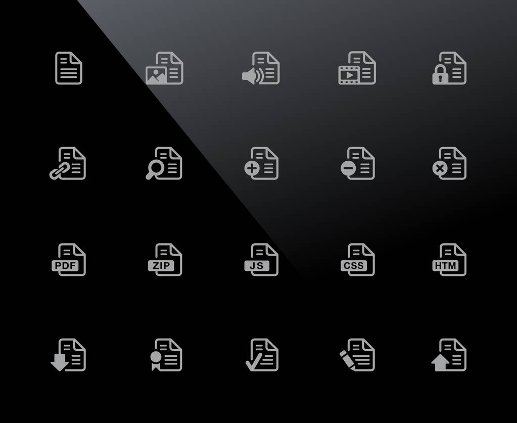 Documents icônes - Set 1 de la série 2 / / 32px - icônes vectorielles ajustées pour fonctionner dans une grille de 32 pixels
. - Vecteur, image