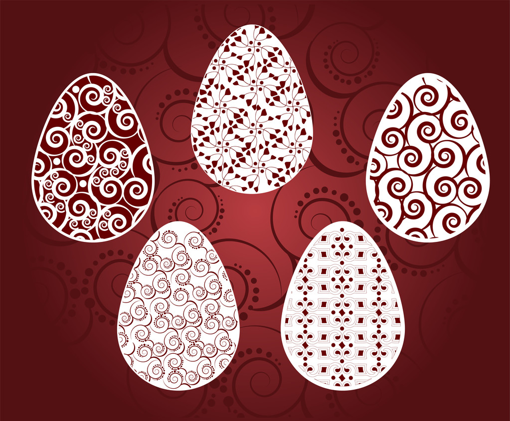 Fondo vectorial con huevos de Pascua
. - Vector, imagen