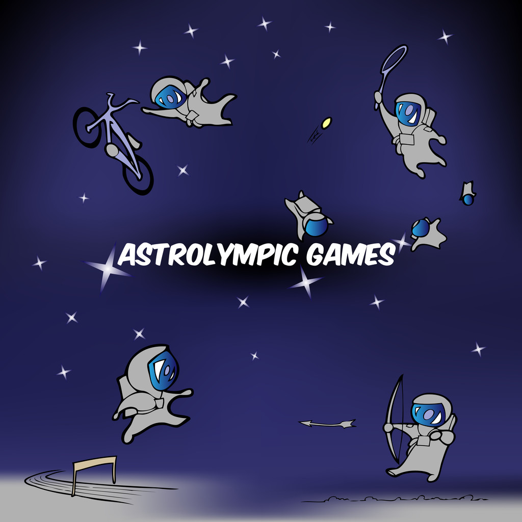 Ilustração vetorial de jogos astrolineares
. - Vetor, Imagem