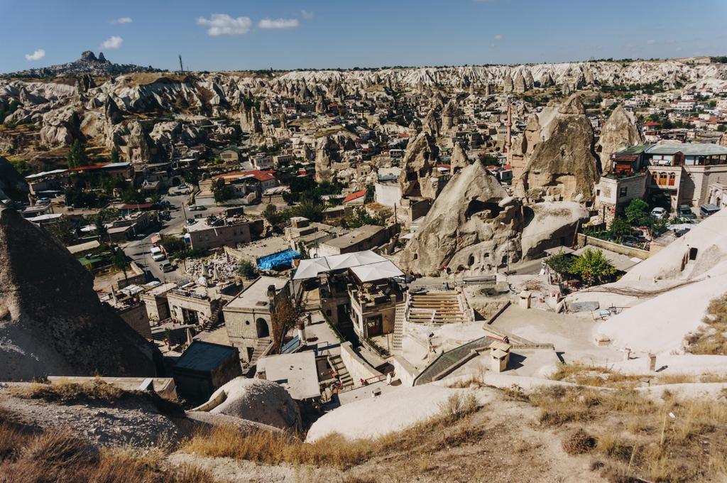 A légi felvétel a város, Cappadocia, Törökország - Fotó, kép