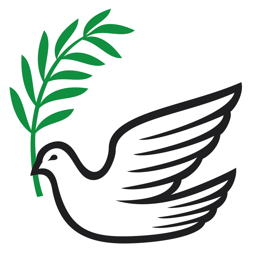 Paloma de la paz (paloma de la paz, símbolo de paz
) - Vector, Imagen