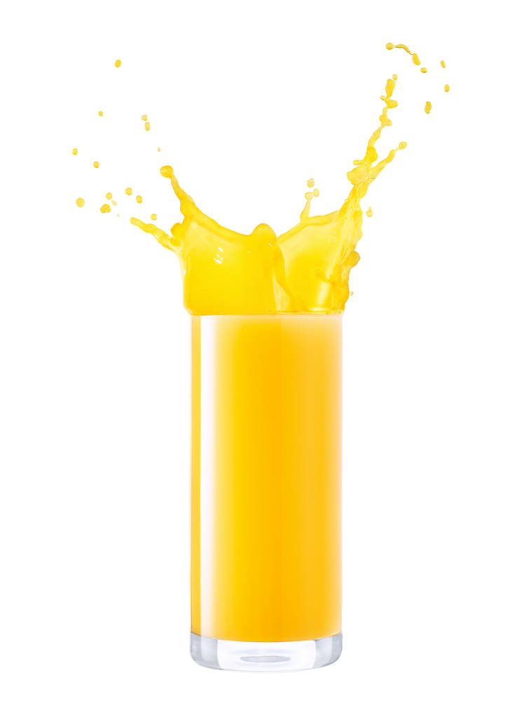 verre de jus d'orange éclaboussant
 - Photo, image