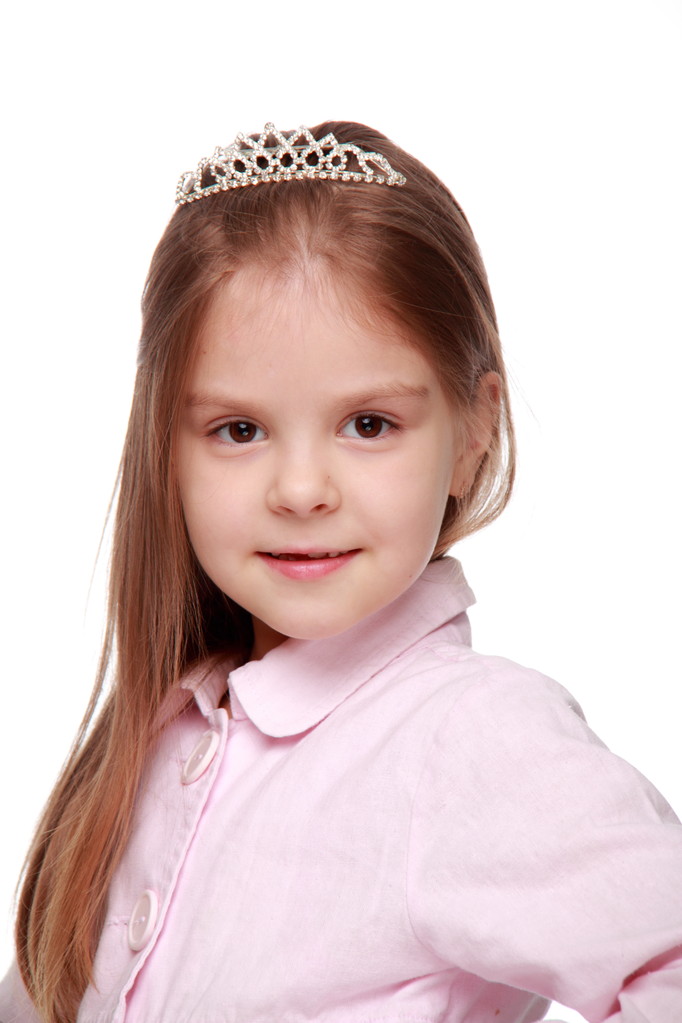 linda chica con corona de princesa
 - Foto, imagen