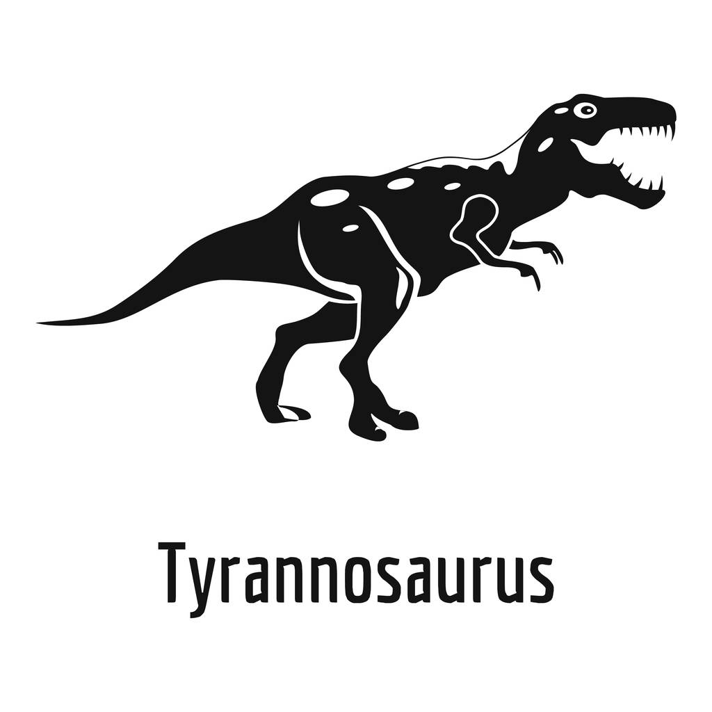 Tyranosaura icon, jednoduchý styl. - Vektor, obrázek