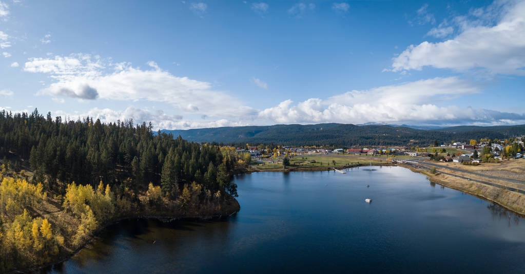 Панорама озера антена Логан - Фото, зображення
