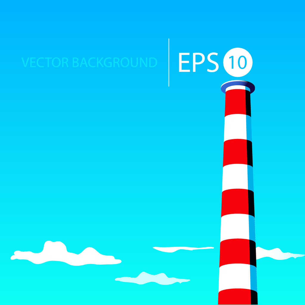 Lighthouse. Detailed vector. Vector illustration. - Vector, Image