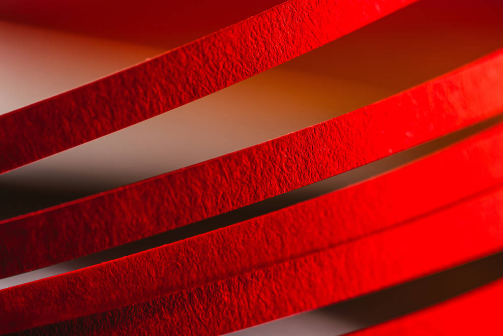 Close-up van rood gestreepte papier filigraan - Foto, afbeelding