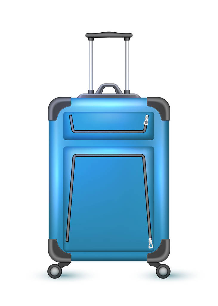 Vektor realistické cestovní kufr taška dovolená - Vektor, obrázek